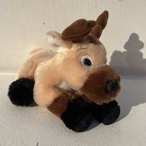 Vintage [ROM?] Reindeer Plushie